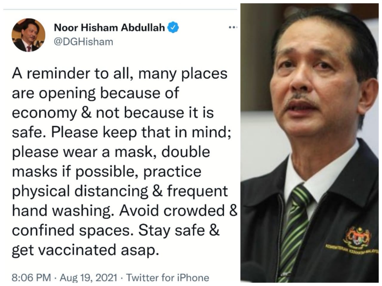 Twitter noor hisham Accused of