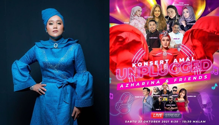  Konsert  Unplugged Azharina & Friends ‘100 peratus jualan tiket untuk mangsa banjir Sabah’