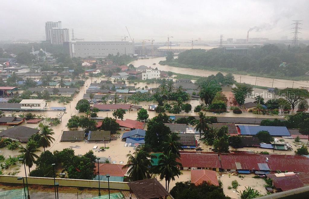 Banjir port klang Banjir di