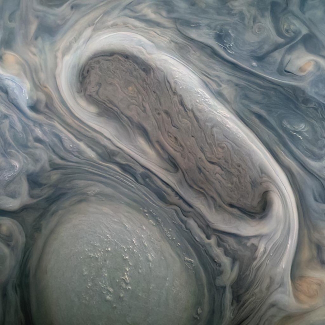 NASA dedah gambar ribut di Musytari, mampu 'telan' bumi