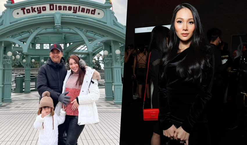 Elvina Mohamad sedang hamil anak kedua di Tokyo Disneyland 2 elvina anak kedua