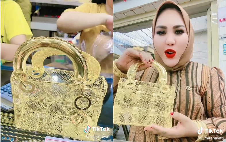 Wanita tayang beg tangan emas berharga RM150,000 - Kosmo Digital