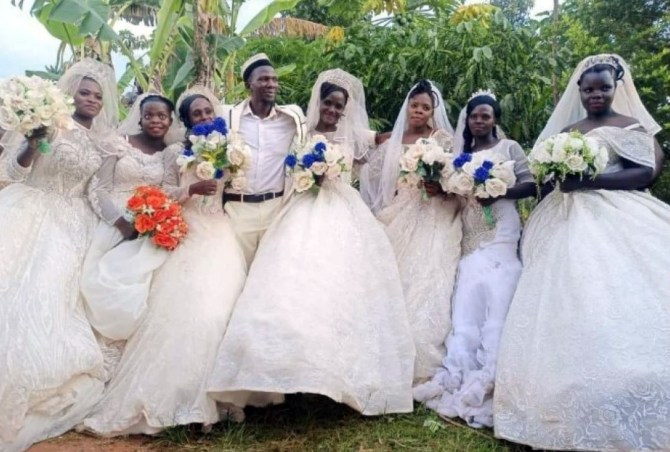 Lelaki kahwini 7 wanita serentak, idam miliki 100 anak