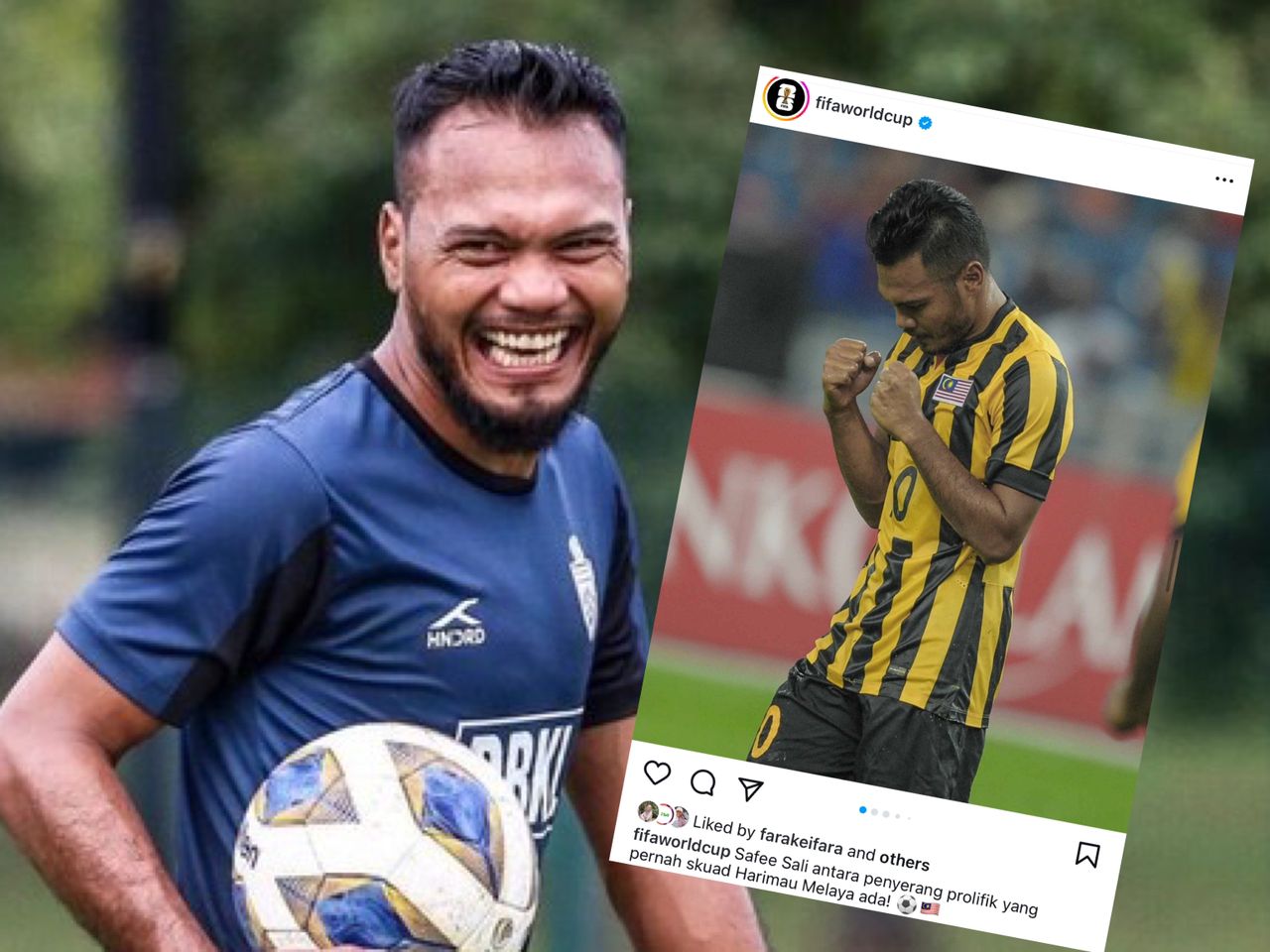 Safee Sali muncul di Instagram FIFA