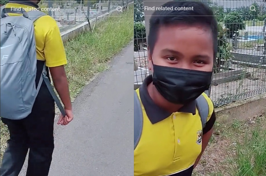 Tangkap layar video yang dimuat naik di TikTok.
