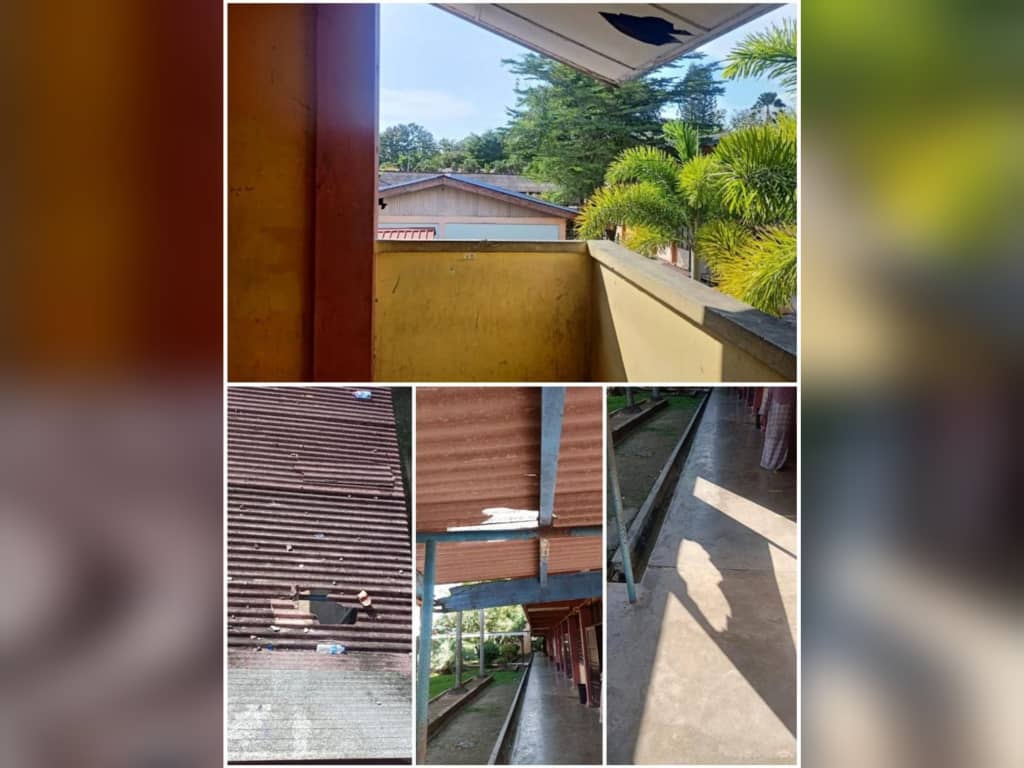 Lokasi seorang pelajar terjatuh