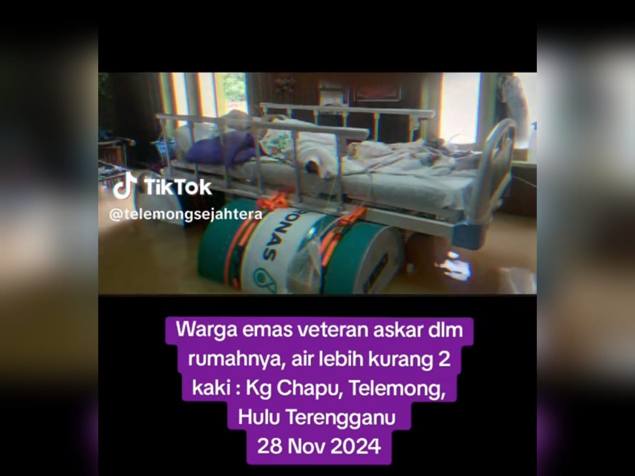 terlantar banjir