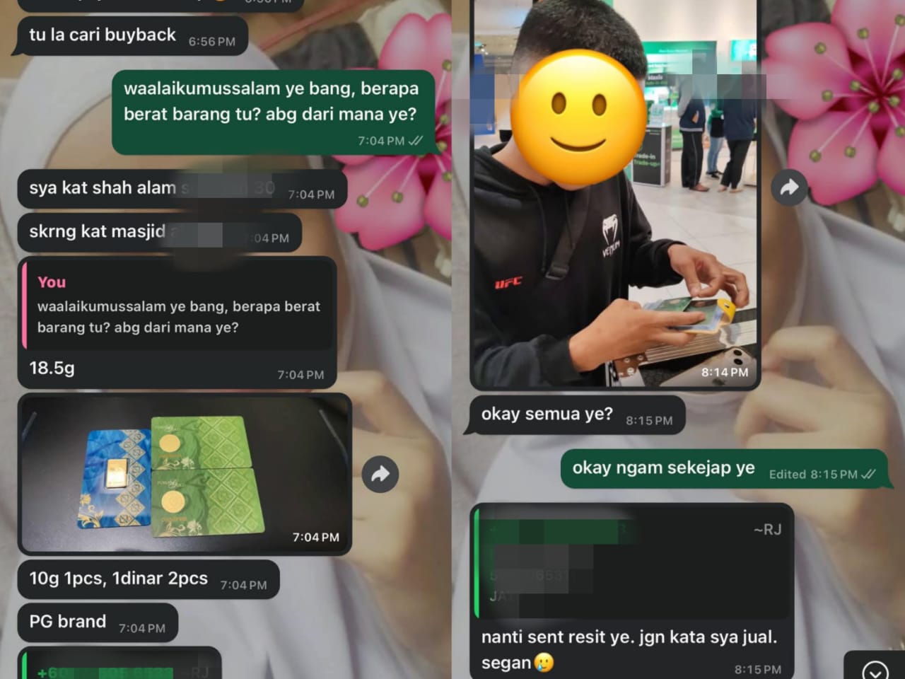 SCAM SCAMMER TIGA SEGI TIGA SERANGKAI