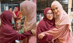 ‘Wah, Amira ada pencabar’ – Sherry Ibrahim peluk adik Fattah Amin