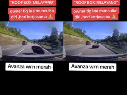 [VIDEO] Rugi angkara ‘roof box’ Avanza melayang