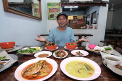 Sajian autentik gulai batang pisang