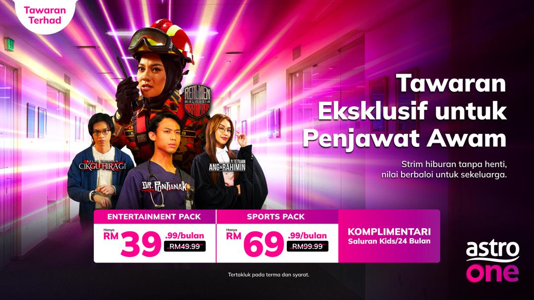 Tawaran eksklusif Astro buat penjawat awam, penjimatan sehingga RM960