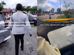 Mak guard ‘pau’ parkir hospital ditahan polis