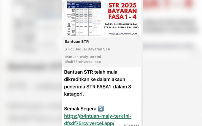 44,000 serangan siber setiap hari, tipu Sumbangan Tunai Rahmah