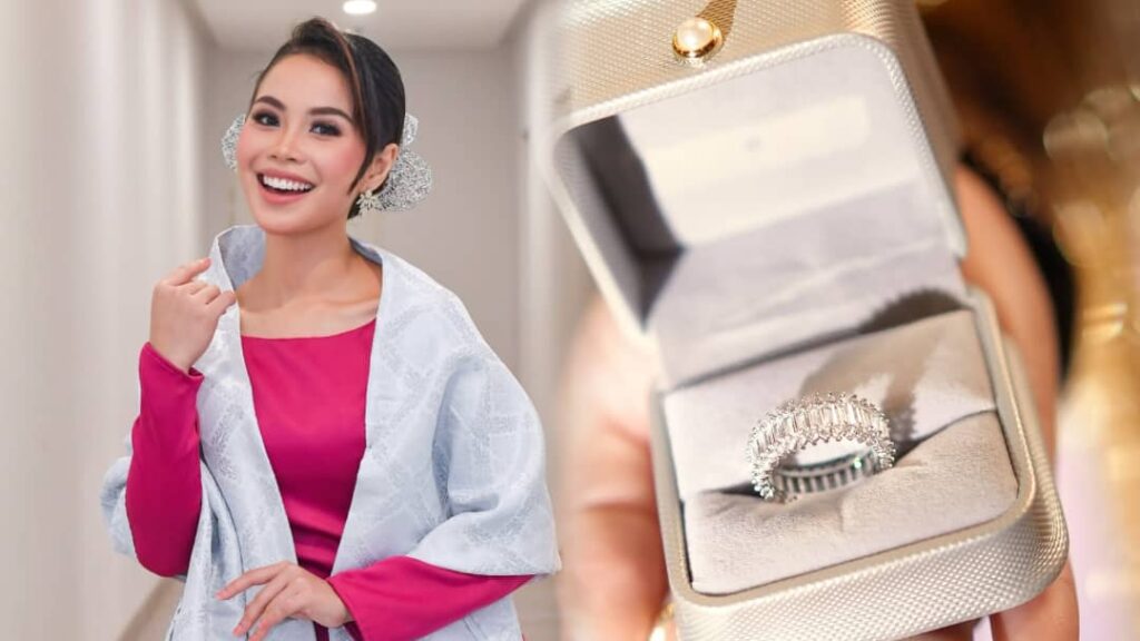 Tayang cincin, Wani Kayrie nak kahwin?