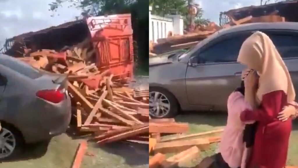 Hilang kawalan punca lori terbalik di Kajang