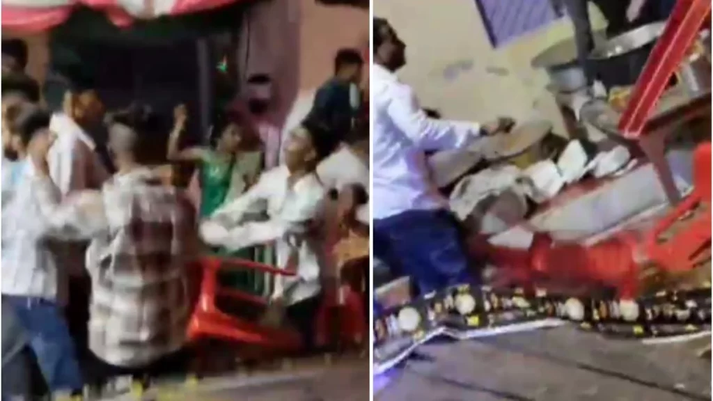 Tetamu majlis kahwin baling kerusi
