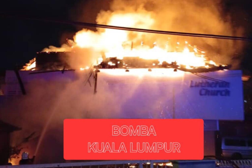 Gereja ‘The Lutheran’ musnah terbakar di Taman Midah