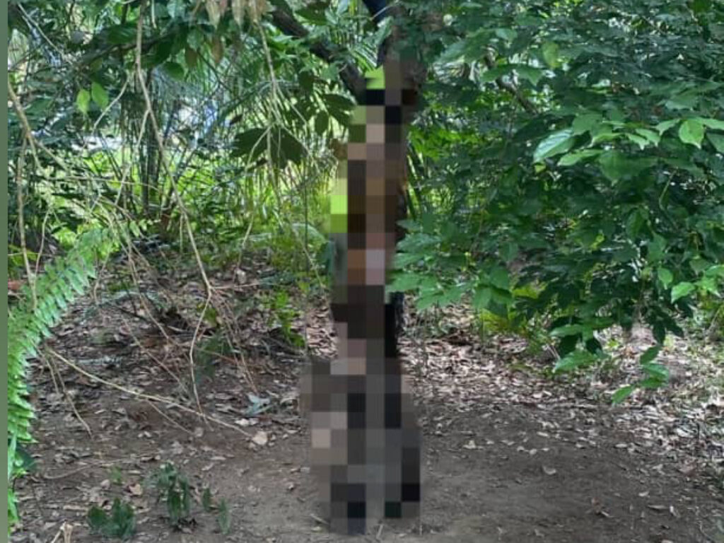 Mayat reput tergantung di ladang sawit rupanya lelaki