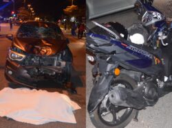 Dua remaja maut, kereta bawa dadah langgar lampu isyarat merah