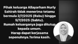 Tidak terima tetamu lagi, beri ruang ibu bapa rehat – Abang Nurly
