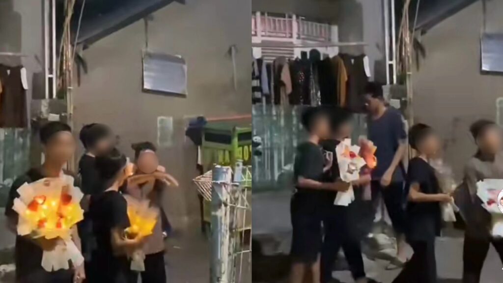 Kecil-kecil sudah pandai bagi bunga