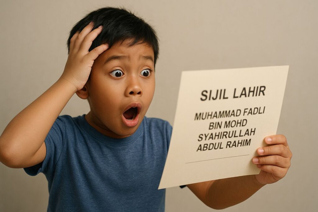 Nama anak terlalu panjang hanya jadi beban