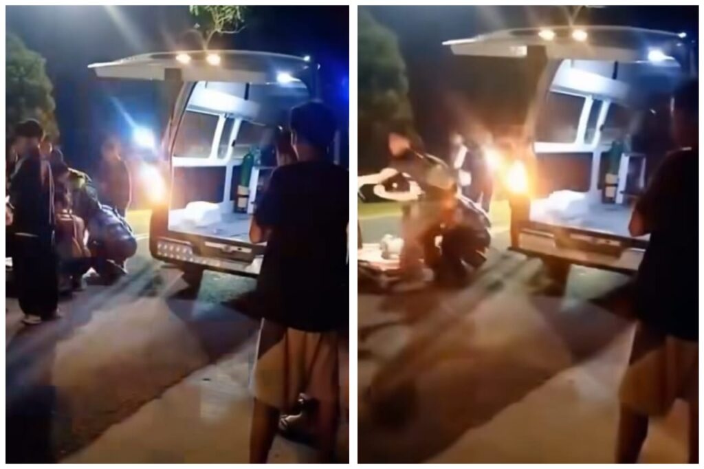 Pelajar dirempuh motosikal beberapa saat sebelum naik ambulans