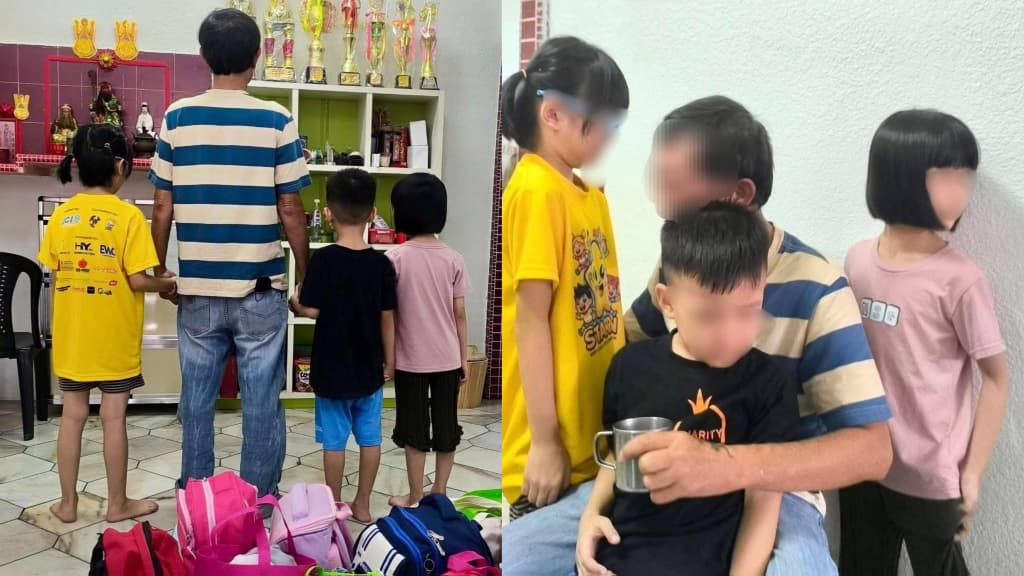 Bapa terdesak hantar tiga anak ke rumah anak kebajikan