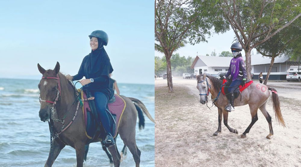 Qistina atlet muda sukan lumba kuda