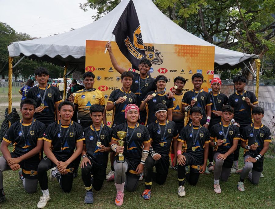 Cobra Blacks juara Kejohanan Ragbi C10s Mini