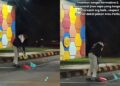 [VIDEO] ‘Rider’ sapu serpihan kaca jentik jiwa netizen