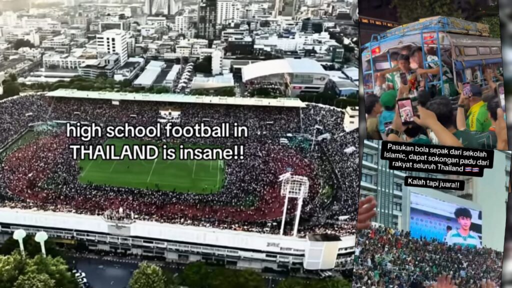 [VIDEO] Pasukan bola naik tuk-tuk, satu stadium beri sokongan