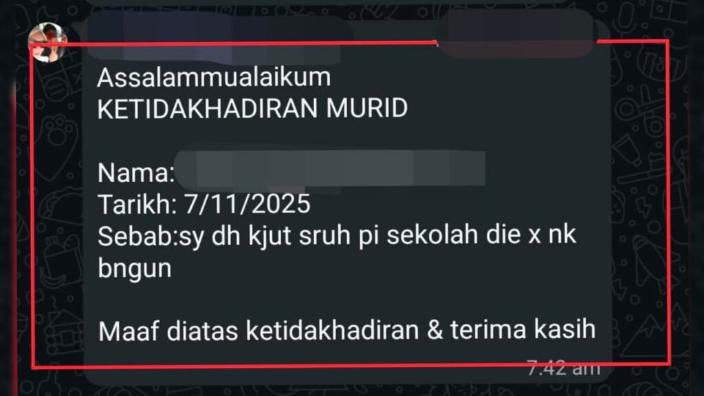 ‘Saya dah kejut, tetapi anak tak nak bangun’
