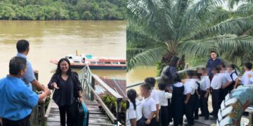 [VIDEO] ‘Satu sekolah sambut cikgu baharu di jeti’