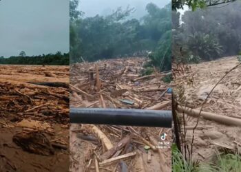 Penduduk ketakutan, banjir lumpur bawa beribu-ribu balak