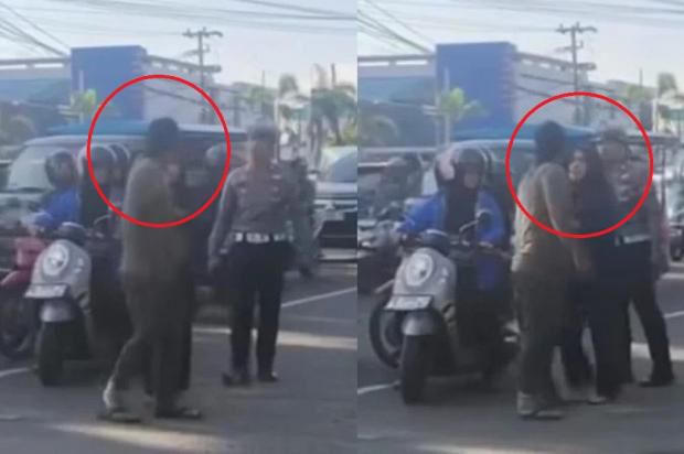 Lelaki pukul polis berang ditegur tak pakai ‘helmet’