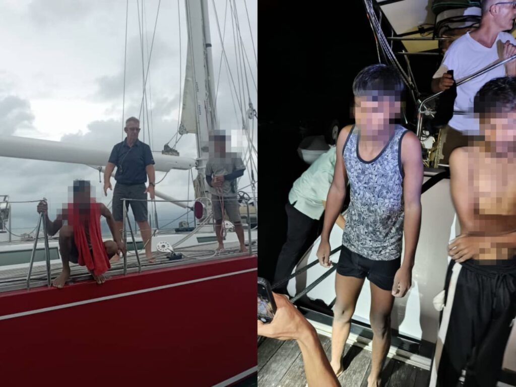 [VIDEO] Migran hanyut diselamatkan kapal dagang, kapal layar dan bot nelayan