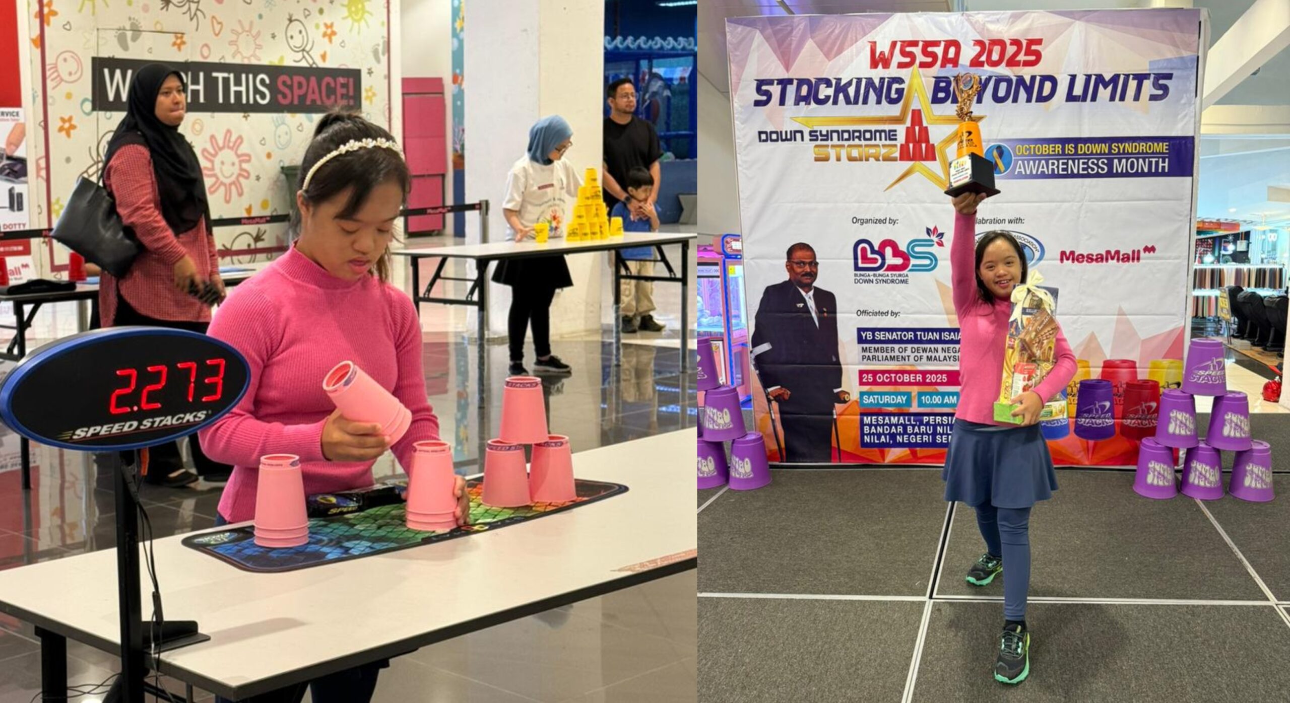 Stacking bina keyakinan anak sindrom Down