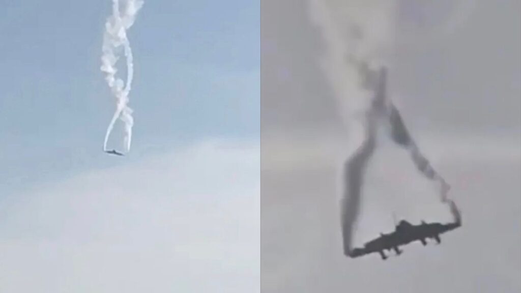 Pesawat tentera Turkiye berpusing sambil terjunam