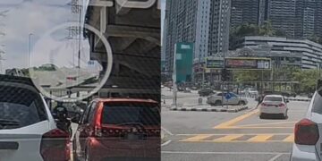 [VIDEO] Tak sabar tunggu lampu hijau, penghantar makanan dilanggar