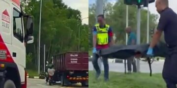 [VIDEO] Pemandu lori salah beri signal, rider maut