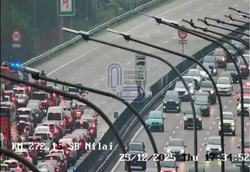 Nilai sesak, lorong kanan terhalang akibat kemalangan