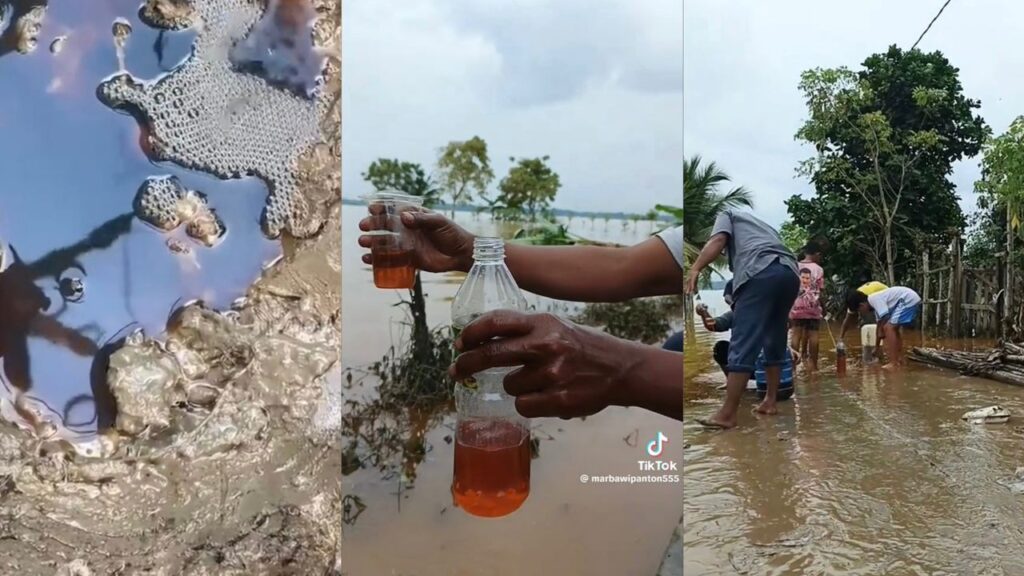 Selepas emas, minyak pula muncul setelah banjir surut