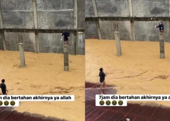 Mangsa banjir bertenggek 7 jam atas tiang konkrit 