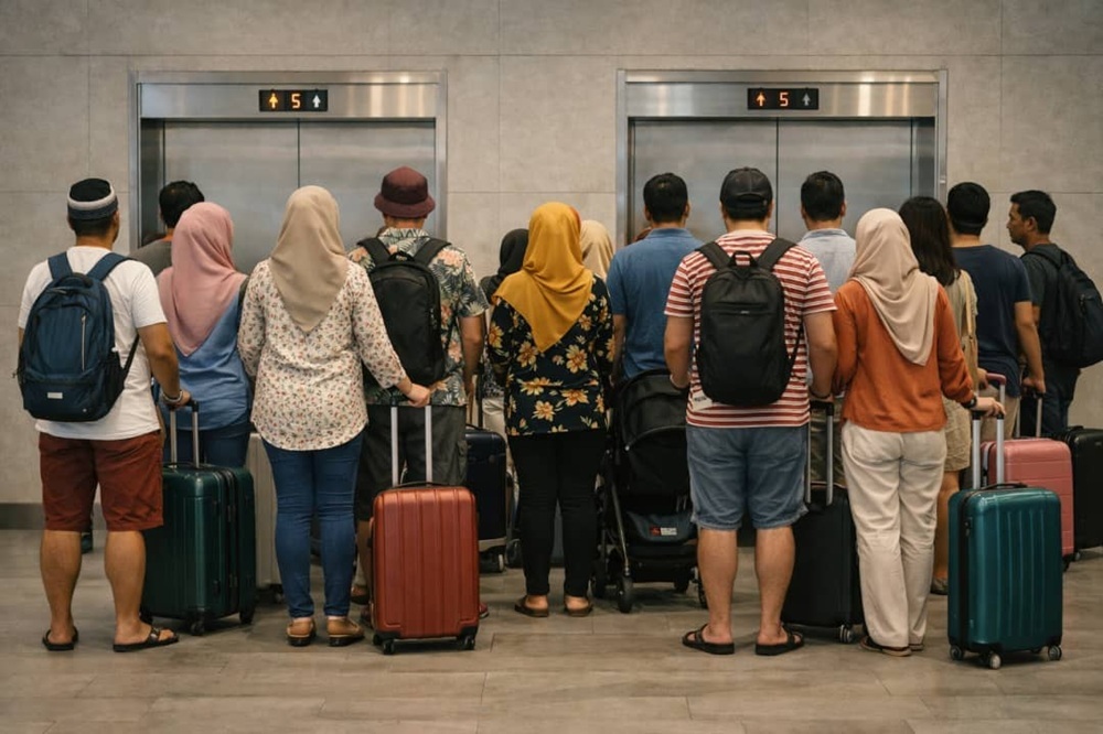 Luahan pembaca: Serik bercuti, hampir sejam terpacak depan lif