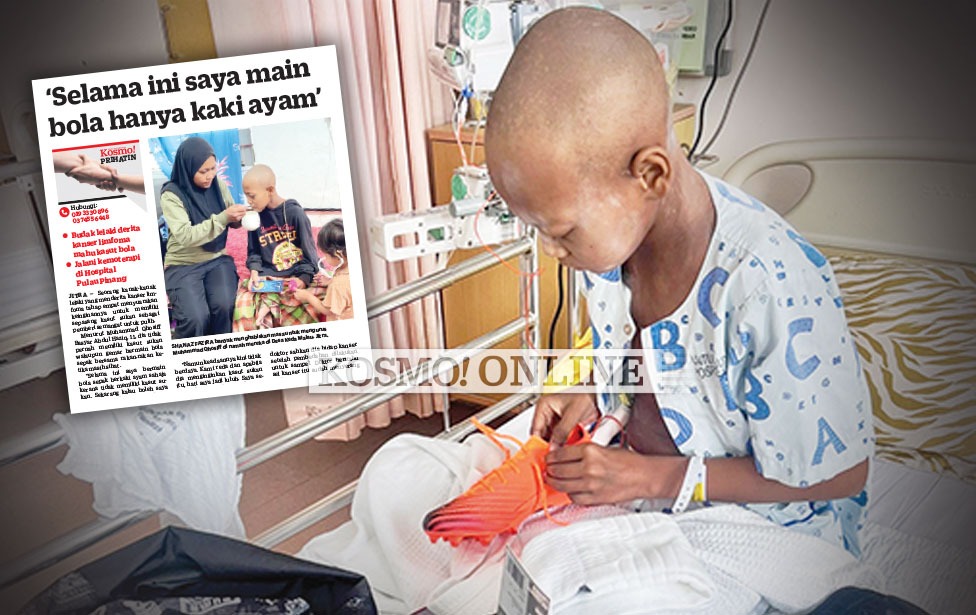 Dapat kasut bola selepas kisah disiar Kosmo!