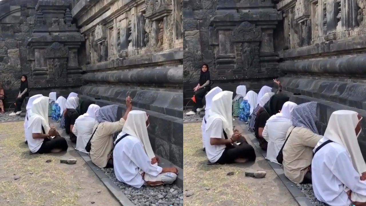 Zikir beramai-ramai di candi purba  