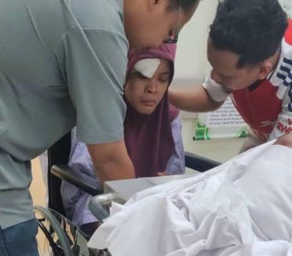 Sempat tatap wajah suami sebelum dikebumi