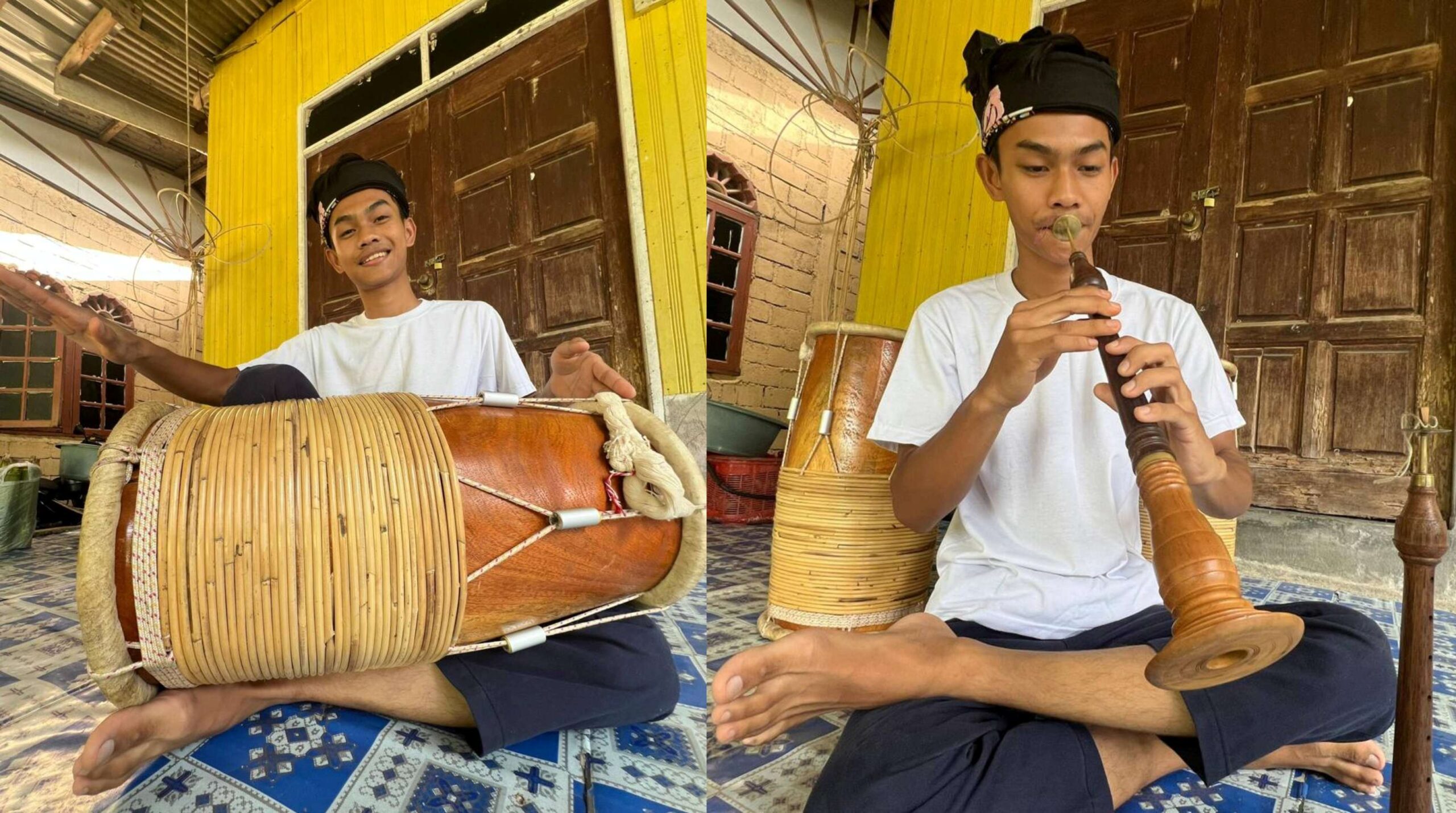 Airell anak muda mahir buat, main pelbagai alat muzik tradisional